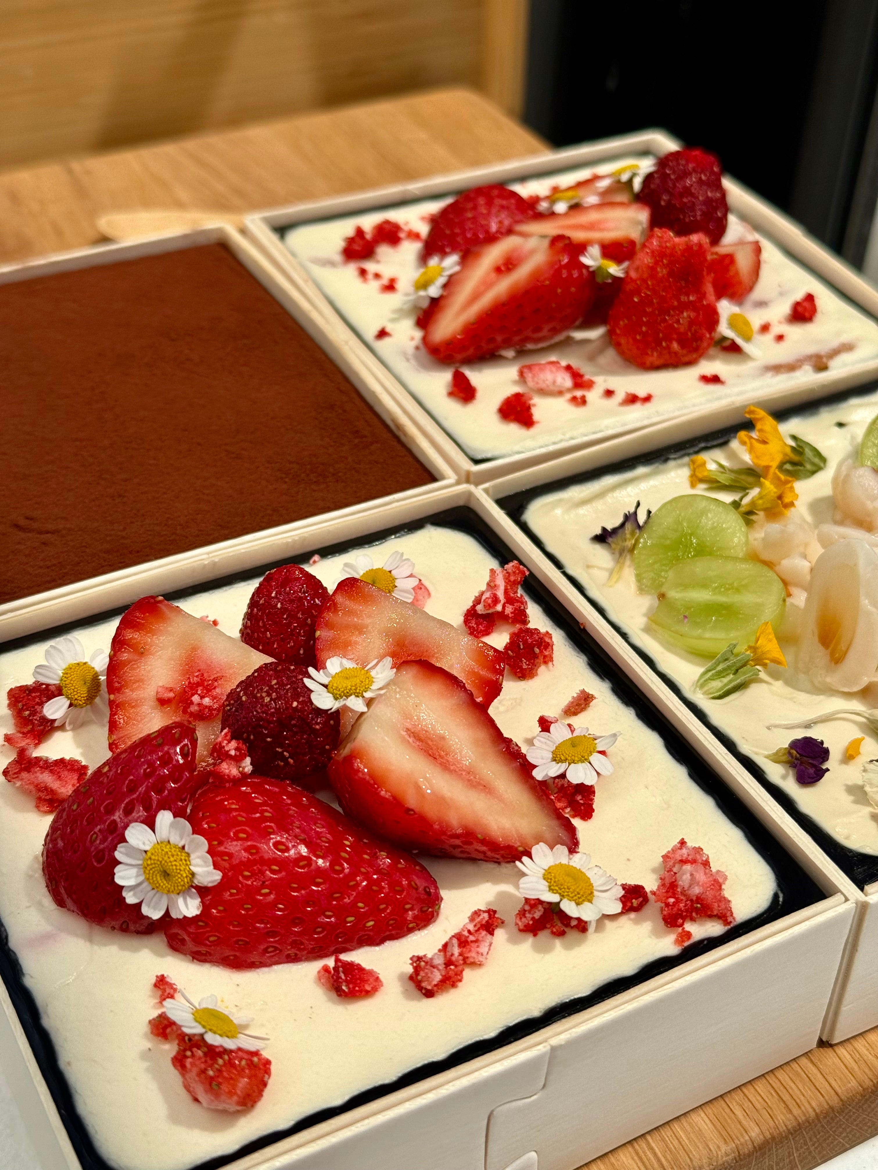 Strawberry and Cream Chiffon Cake Tub